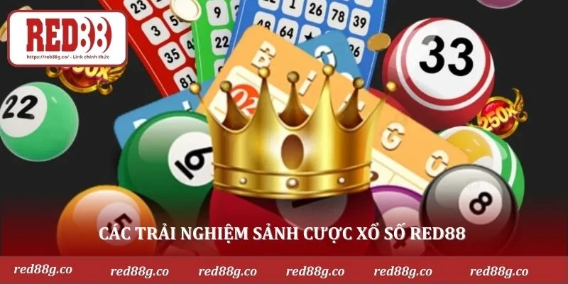 Các trải nghiệm sảnh cược xổ số RED88 